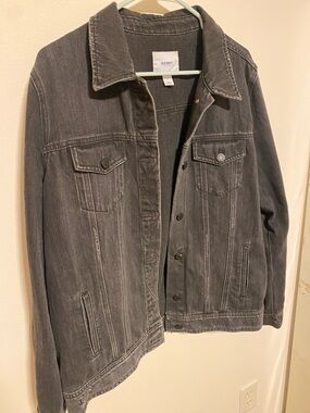 Old Navy Women’s  Faded Charcoal Denim Jacket